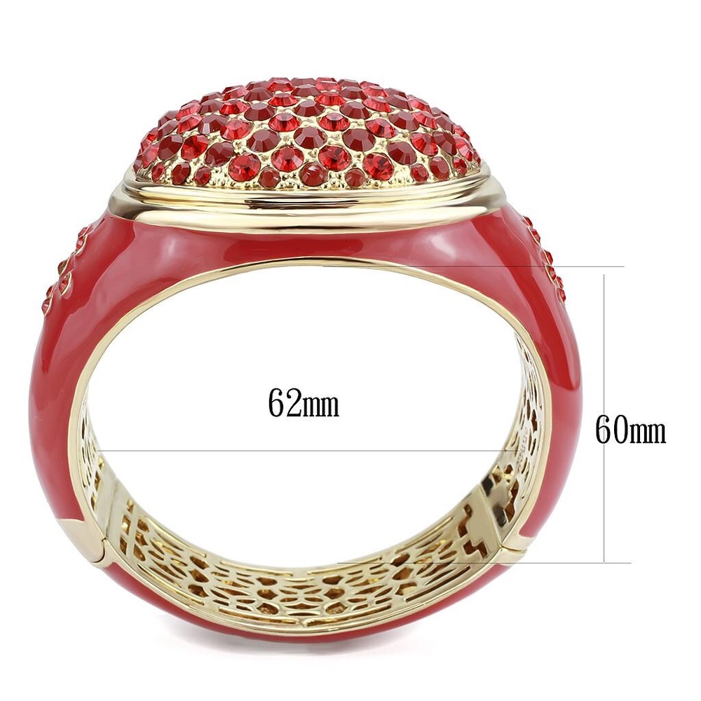 Elegant Red and Gold Women's Bangle - Picture 6 of 6
